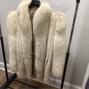 Elegant Cream Fur Coat